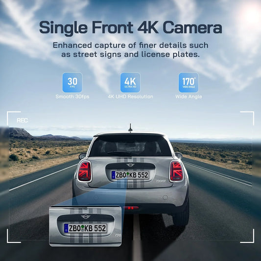 UltraShield 4K Dual Dash Cam – Front & Rear Smart Car Camera