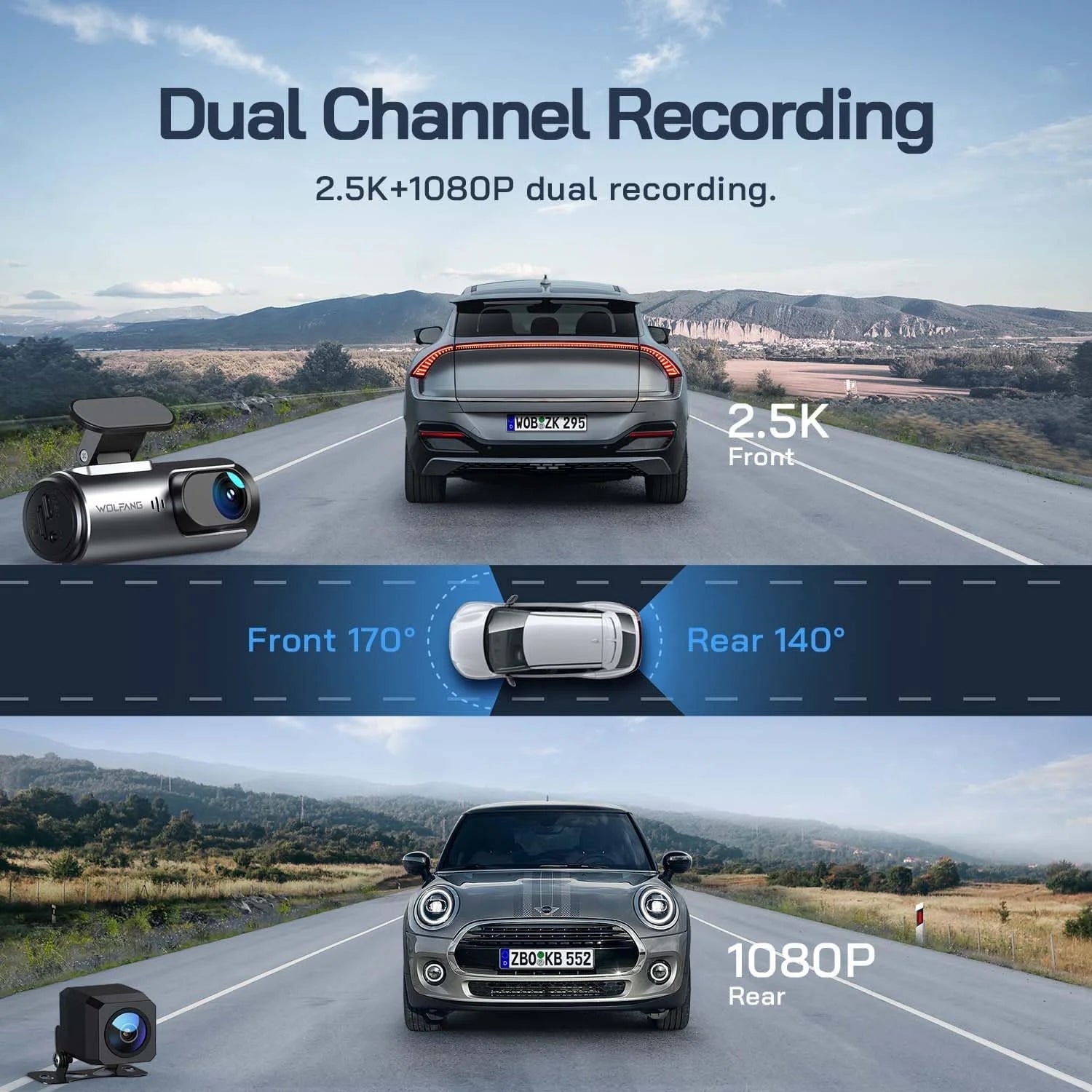 UltraShield 4K Dual Dash Cam – Front & Rear Smart Car Camera